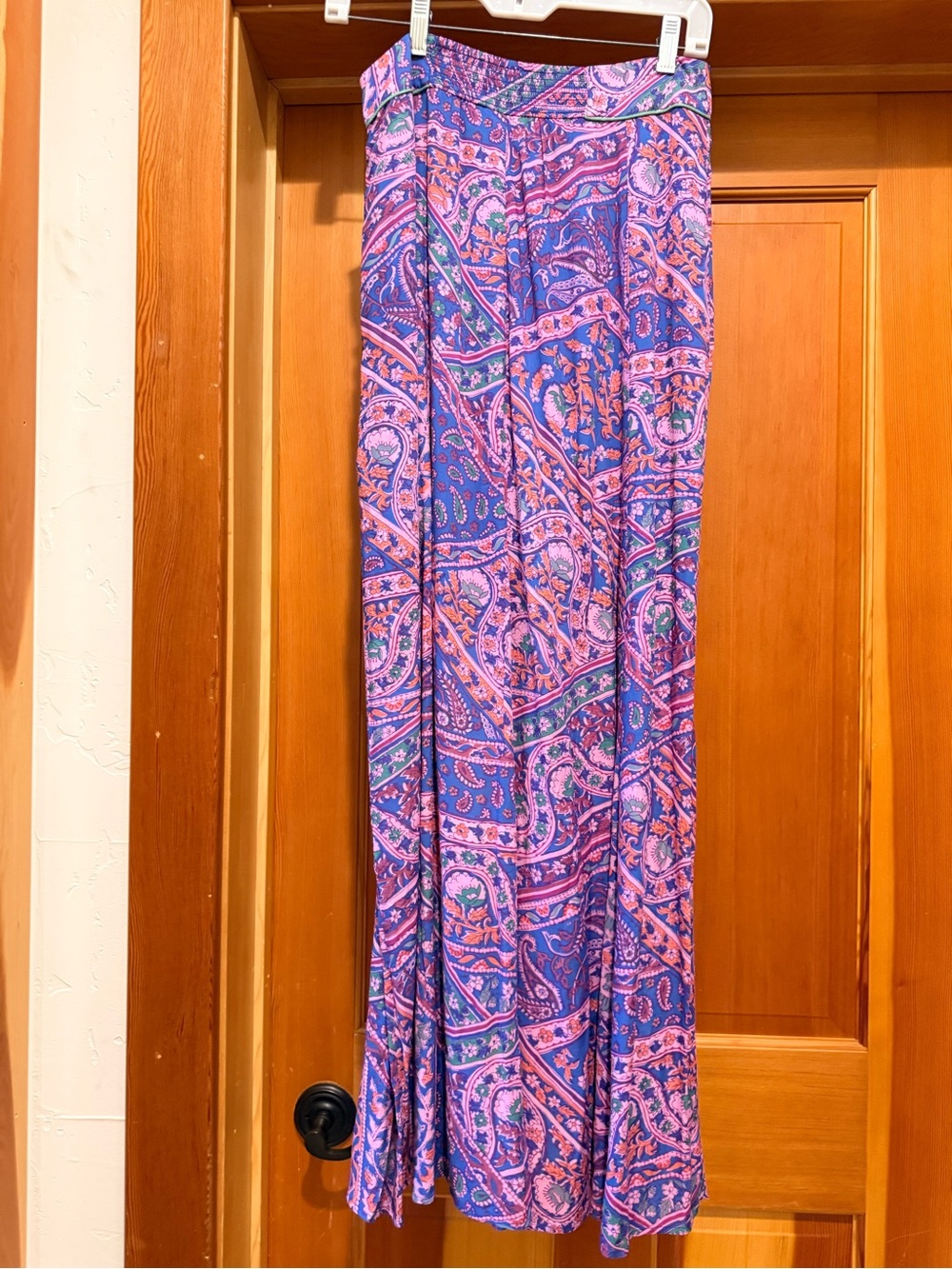 BA&SH Purple Paisley Maxi Skirt Medium
